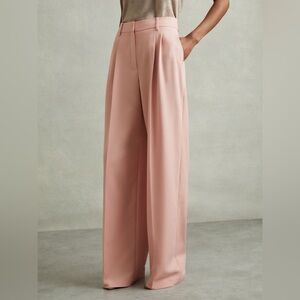 Banana Republic Satin Silk Wide-Leg Pants – Size 0 (Dusty Rose)